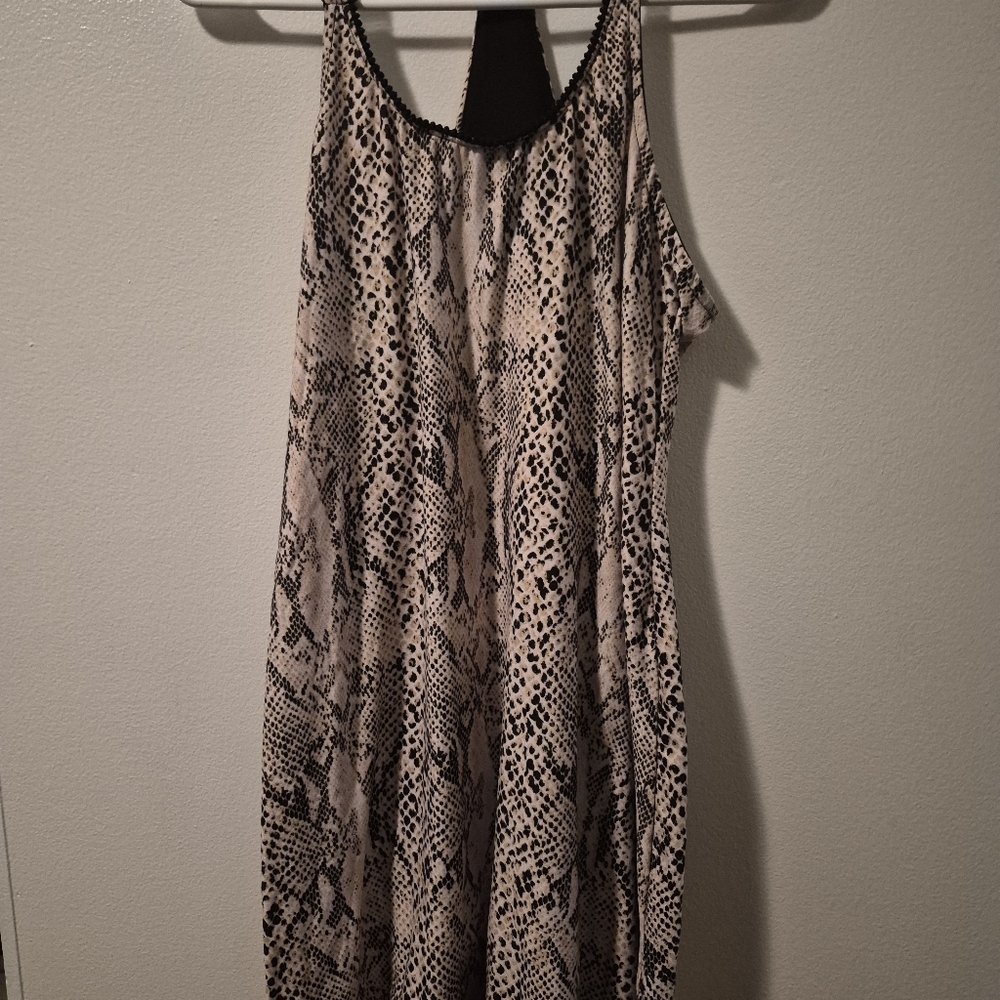 Stylish Snake Print Pajama Dress